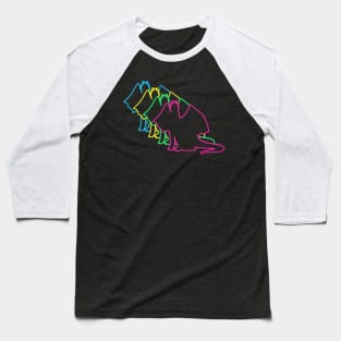 Dragon 80s Neon Baseball T-Shirt